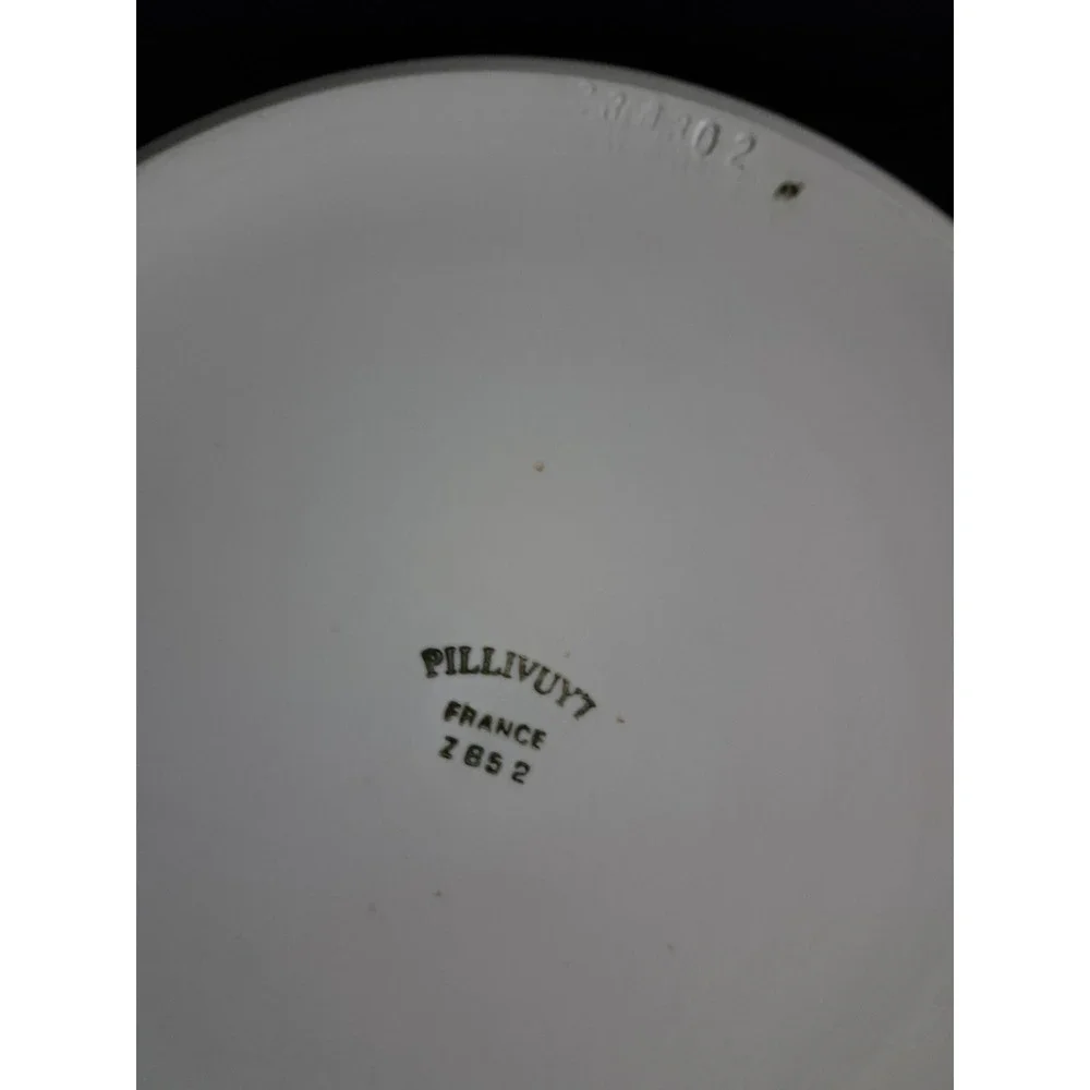 Pillivuyt French Porcelain  Round Au Gratin‎ Oven Dish Set Of 2  EUC